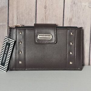 Alexis Bendel Brown Studded Wristlet/Wallet NWT